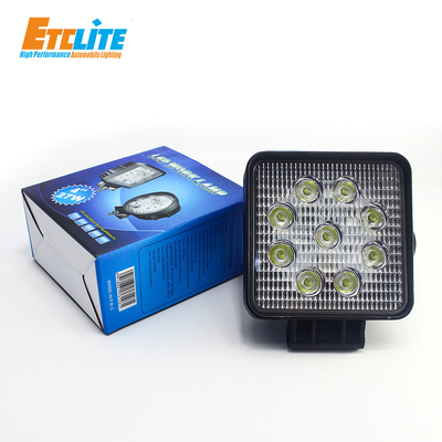 tractor Rechargeable LED Automotive Work Light Square 4.3Inch 27W