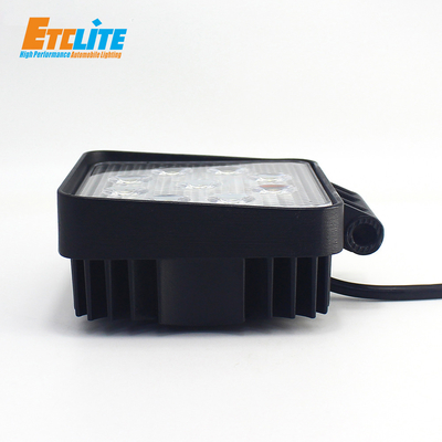 Etclite High Power Super Bright Motorcycle 3 Inch 27W Lamp Square 4X4 Truck Offroad Led Work Light